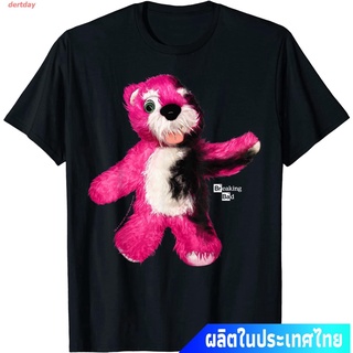 เสื้ dertday ข้อเสนอพิเศษ  จบไม่สวย ละครอเมริกัน  นักพิษวิทยา Breaking Bad Burnt Pink Teddy Bear Portrait Logo T-Shirt ค