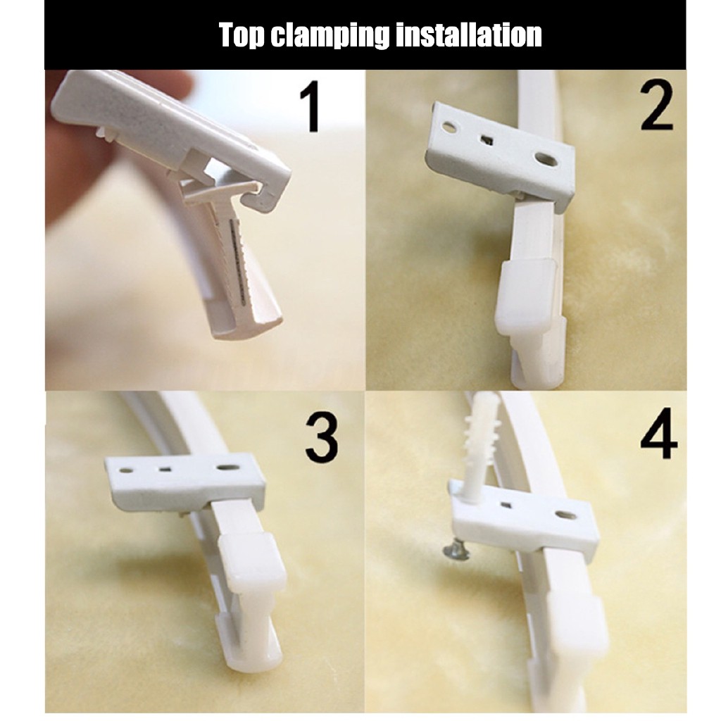 Cg 4m Flexible Ceiling Mounted Curtain Track Rail For Straight