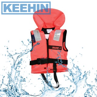 -เสื้อชูชีพ แบบมีคอ นกหวีด แถบ ISO 12402-3 สำหรับผู้ใหญ่,70-90kg &gt;150N -Lifejacket ISO 12402-3 Adult, 70-90kg &gt;150N