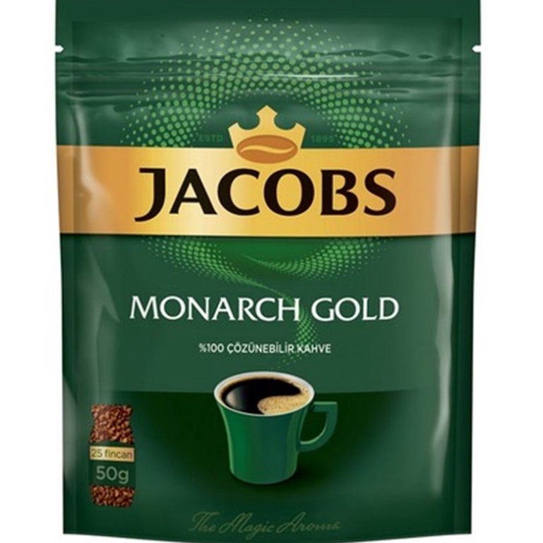(พร้อมจัดส่ง) กาแฟ JACOBS MONARCH GOLD ขนาด 50 กรัม สัญชาติเยอรมัน สินค้าคุณภาพจากประเทศตุรกี Exp.12 2024