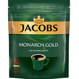 กาแฟ JACOBS MONARCH GOLD  ขนาด 50 กรัม สัญชาติเยอรมัน สินค้าคุณภาพจากประเทศตุรกี Exp. 17 10 2023 (พร้อมจัดส่ง)