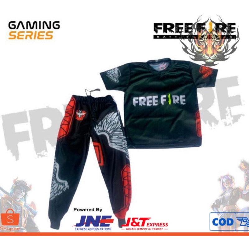 กางเกงเล่นเกม Free Fire เสื้อไฟฟรี | กางเกง Bnl Gaming Free Fire ff