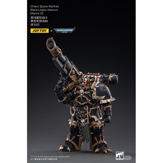 ฟิกเกอร์ 1/18 Joy Warhammer40K Black Legion Havocs Marine 02 ของเล่นสําหรับเด็ก