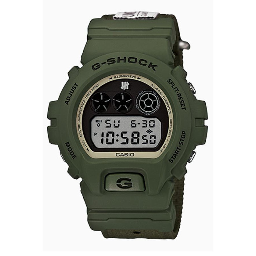 Casio G-shock นาฬิกาข้อมือผู้ชาย สายไนล่อน รุ่น DW-6901UD-3 UNDEFEATED LIMITED EDITION - สีเขียว