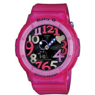 ﻿CASIO Baby-G นาฬิกาข้อมือหญิง BGA-131-4B4DR - Dark/Pink