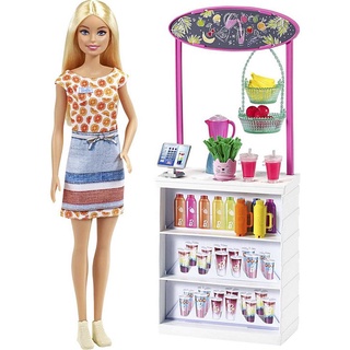 Barbie Smoothie Bar Playset บาร์บี้ ตุ๊กตาบาร์บี้ พร้อมสมูตี้บาร์เพลย์เซ็ต (GRN75 CH)