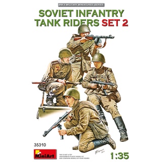 โมเดลประกอบ MiniArt 1/35 MI35310 SOVIET INFANTRY TANK RIDERS SET 2