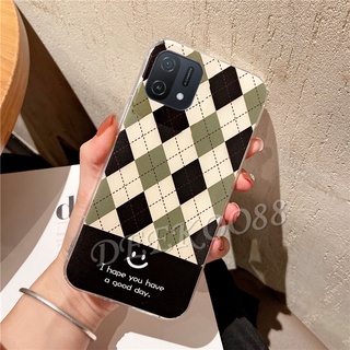 เคสมือถือ ลายสี่เหลี่ยมขนมเปียกปูนน่ารัก กันกระแทก สําหรับ OPPO A16K A16 A95 A55 4G 5G OPPOA16K OPPOA95 OPPOA55