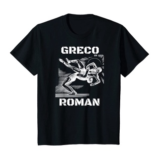 เสื้อยืดผ้าฝ้ายพิมพ์ลายขายดี เสื้อยืด พิมพ์ลายมวยปล้ํา Greco Roman สําหรับผู้ชาย เสื้อยืด คอกลม แขนสั้น ผ้าฝ้าย แฟชั่นฤด