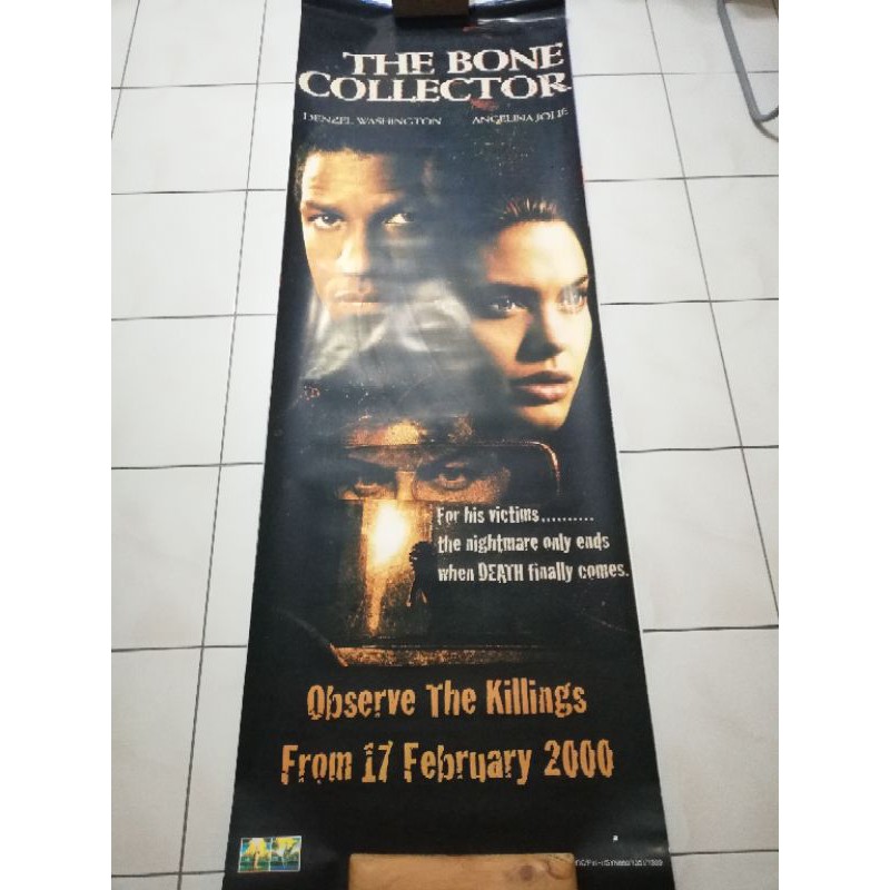 The Bone Collector Angelina Jolie ภาพยนตร์อย่างเป็นทางการ Bunting 2"x 6"