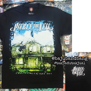 เสื้อยืด พิมพ์ลาย Pierce The Veil Collide With The Sky Baju Band สไตล์วินเทจ | ร็อคร้อน | เสื้อยืดผ้าฝ้าย 100% พิมพ์ลายวงร็อค lelaki ขนาดใหญ่ สีดํา พลัสไซซ์ XS-XXXL ของขวัญวันเกิด สําหรับผู้ชาย