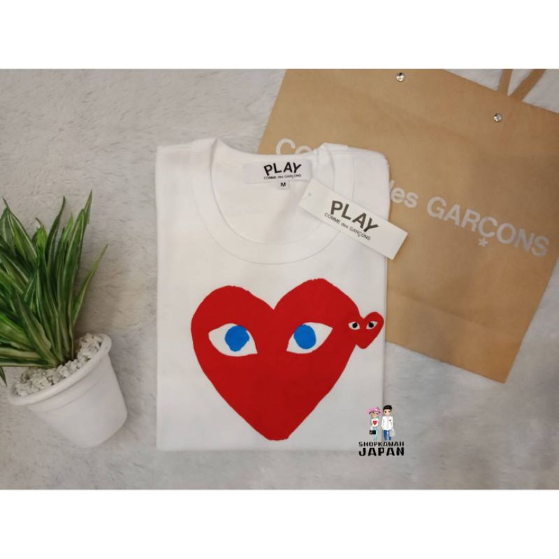 T-shirt​ Play Comme des garcons จากญี่ปุ่นทุกตัว🇯🇵