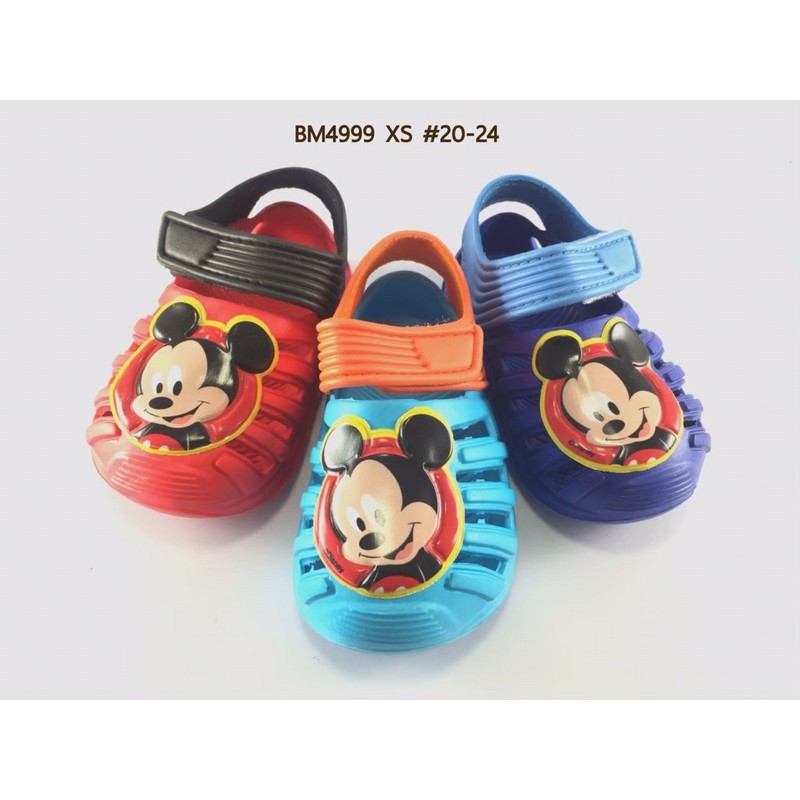 โล๊ะ รองเท้าเด็กรัดส้น ลิขสิทธิ์แท้ @Disney รองเท้าหัดเดิน รองเท้าเด็กผู้ชาย mickeymouse รส.สาน