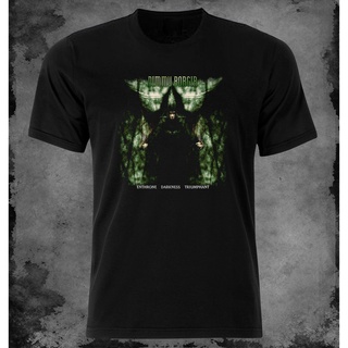 [S-5XL] เสื้อยืด ผ้าฝ้าย 100% พิมพ์ลาย Dimmu Borgir-Enthrone แฟชั่น สําหรับผู้ชาย