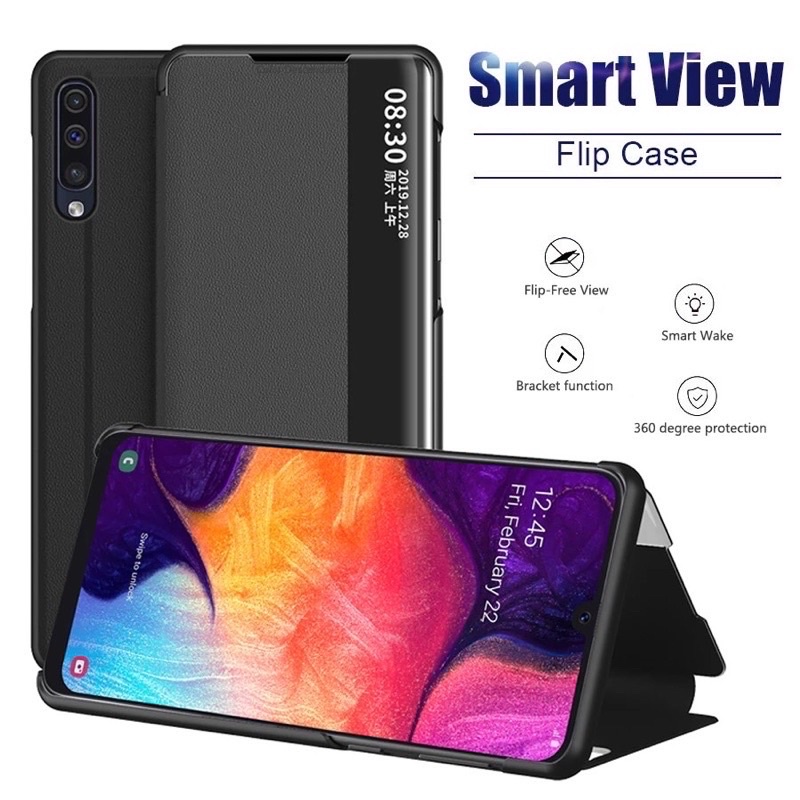 FLIP COVER DIGITAL SMART VIEW SAMSUNG A11 M02 M10 M11 M12 J7 PRO J4 J4+ J6 J6+ PLUS A7 2018 ฝาครอบยื