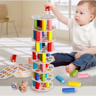 บล็อกไม้สร้างตึก STACKING TOWER.