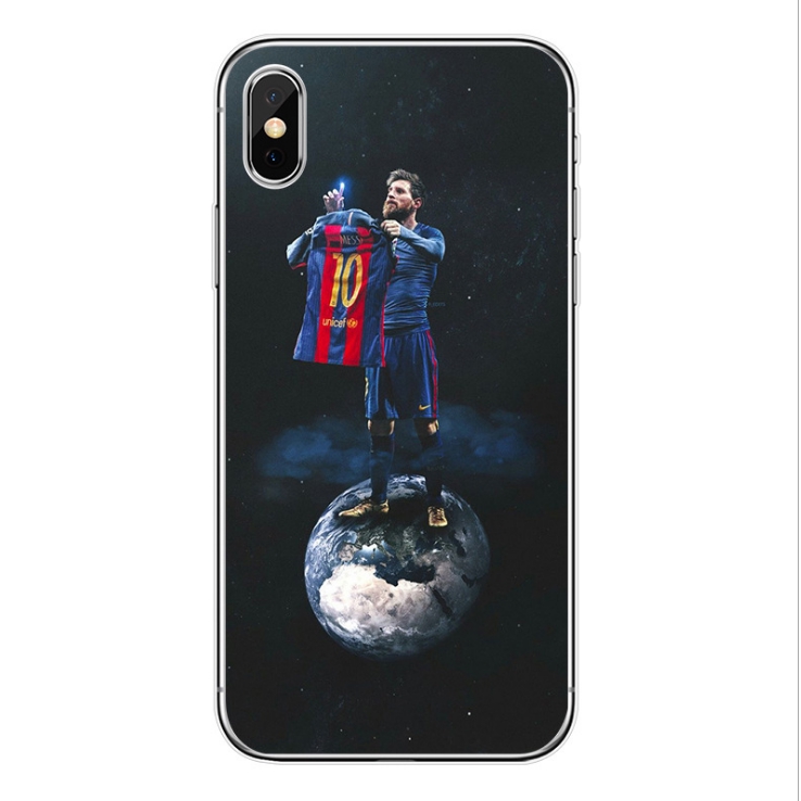 บาร์เซโลนา MESSI Soft silicone Phone Case สำหรับ iPhone 788 PLUS 66 S PLUS x XR XS MAX 55 S SE Footb