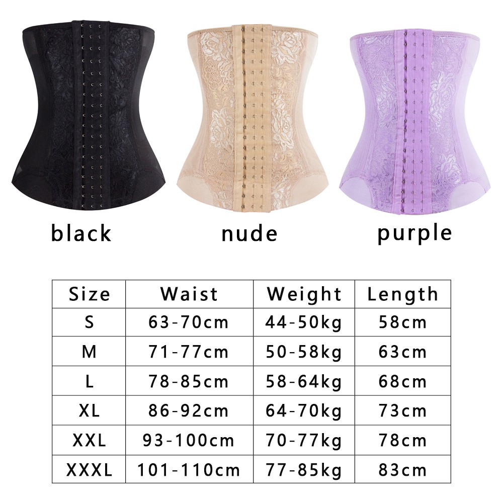 Women The fine waist body toning garments Girdle Corset Mesh Breathable