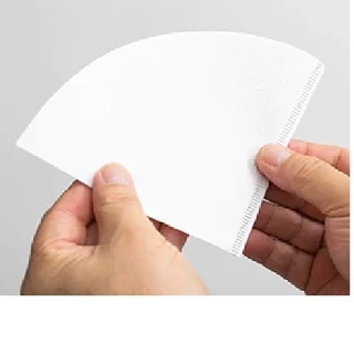 CAFEC Abaca Coffee Paper Filter คาเฟค อบาก้า กระดาษกรองกาแฟ ทรงกรวย 100 แผ่น CAFEC Coffee Filter สำหรับ 1-4 แก้ว สีขาว