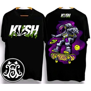 ผ้าฝ้าย 100%เสื้อยืด kush เสื้อยืดสุดเท่ Crew neck T-shirt. Oversized T-shirt เสื้อยืดผ้าคอตตอน V.05S-3XL