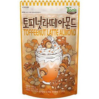 Toms Toffy Latte Almond 190g  ทอมส์ท็อฟฟี่ลาเต้อัลมอนด์ 190 กรัม