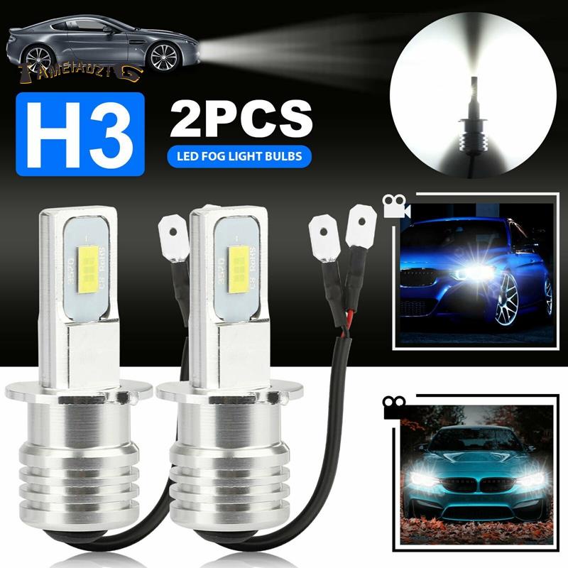 ⭐2X H3 Super Bright LED Headlight Fog Light Driving Lamp Bulb Kit 6000K White 100W