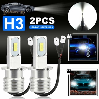 2X H3 Super Bright LED Headlight Fog Light Driving Lamp Bulb Kit 6000K White 100W