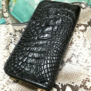 crocodile wallet purse1zip กระเป๋าหนังจระเข้แท้สตรี 1ซิป