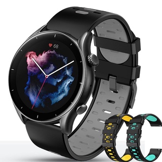 สายนาฬิกาข้อมือซิลิโคน 22 มม. สําหรับ Huami Amazfit Gtr3 Pro Gtr3 Amazfit Stratos 3 2 Gtr 2 2E