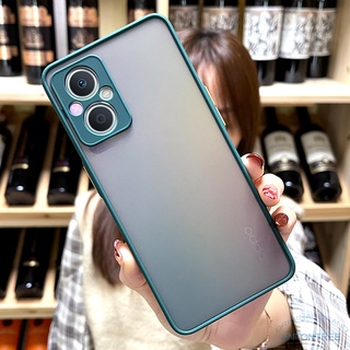 Oppo Reno 8Z 5G Pro 7Z Reno 7Z 7 Pro 5G เคสป้องกันเลนส์กล้อง นิ่ม สีแคนดี้ เคสใส เคลือบด้าน กันชน เคสด้านหลัง