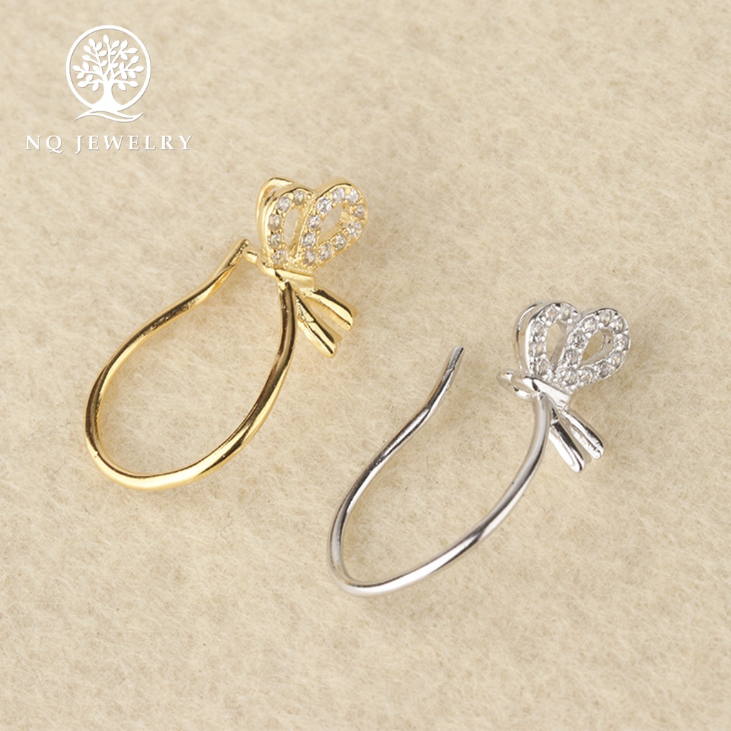 ตาไก่รูปโบว์ S925 - NQ Jewelry