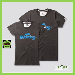 Rudedog เสื้อคอกลม ชาย หญิง รุ่น Logo21 สีชาโคล