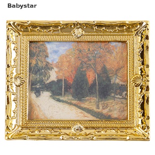 ((Babystar)) เฟอร์นิเจอร์ภาพวาดสีน้ํามันจิ๋ว 1:12 สําหรับบ้านตุ๊กตา Diy