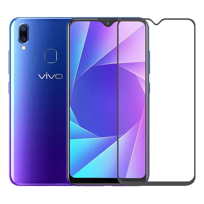 CASE888 กระจกนิรภัย 5D 6D 9D 21D Vivo Y93 Full Coverage Ultra HD - สีดํา