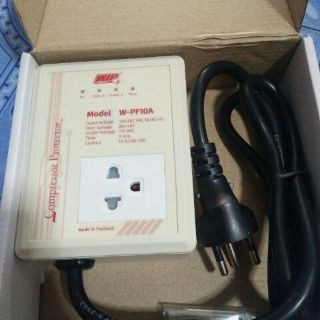 เครี่องป้องกันไฟกระชากไฟตก ป้องกันไฟตก ไฟเกิน COMPRESSOR PROTECTOR "WIP" W-PF10A 10A