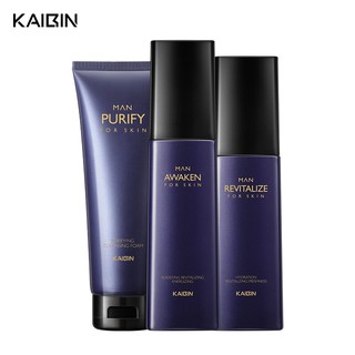 LAIKOU Men Skin Care Set Oil Control Refreshing Face Lotion 3pcs