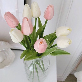 Tulips Fake Flowers Artificial Flowers Desk Decoration Gifts For Girlfriend Wedding Bouquet Party Home Decoration Photo Props High popularity popular