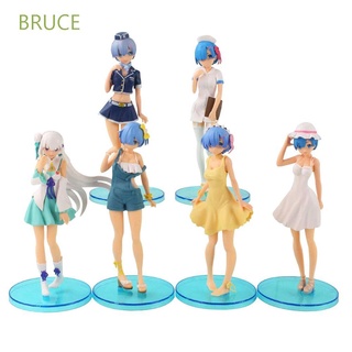 Bruce โมเดลฟิกเกอร์ Pvc อนิเมะ Re:Life In A Different World From Zero Christmas Rem 17 ซม. ของเล่น ของขวัญวันเกิด สําหรับเด็ก 6 ชิ้น ต่อชุด