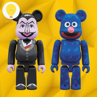 gachabox Bearbrick Count Von Count and Grover 100% set2 แบร์บริค พร้อมส่ง ของแท้ Be@rbrick ฟิกเกอร์ Sesame Street