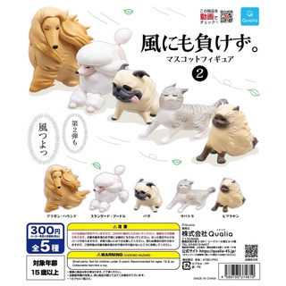 🅟🅕 กาชาปองน้องหมาน้องแมวต้านลม 🌬  🐕 🐈 💨 “I will not lose to the wind” mascot gashapon