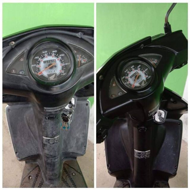 K-ONE น้ำยาเช็ดยางดำ ฟื้นฟื้นฟูพลาสติกดำให้ดูใหม่   1 ลิตรฟรีฟองน้ำทายางหนา2นิ้วซิลิโคลออล์ยกันน้ำ(สินค้าตัวขายดีมากๆ - รูปที่ 7