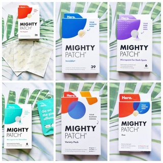 (Hero Cosmetics®) Mighty Patch แผ่นแปะสิว Original, Invisible+, Dark Spots, Blemishes, Variety Pack