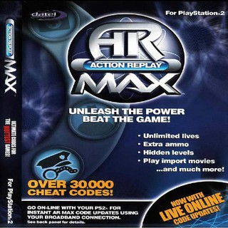 Action Replay MAX - Version 3.34 สูตรโกงเกมส์ สำหรับ PS2 แผ่น DVD