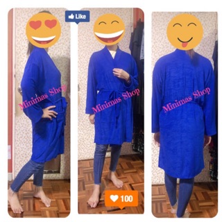 (พร้อมส่ง) new 👘 ROBE ชุดคลุมอาบน้ำ ช/ญ  แขนยาว ใส่สบายไม่ร้อน ใช้ดีมาก มีหลายสีจ้า