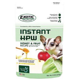 [แบ่งขาย22g. BB-04/2025] Exotic Nutrition EN Instant HPW Honey &amp; Fruit อาหารชูการ์ไกลเดอร์ รสน้ำผึ้งผลไม้