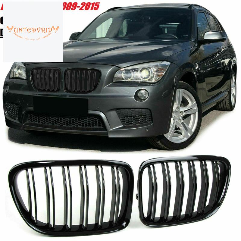 🔥กระจังหน้ากันชนหน้า สีดํามันวาว สําหรับ Bmw X1 Series E84 Sdrive Xdrive 2009-2015