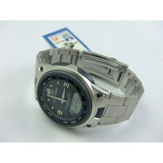 Casio Standard Outgear นาฬิกาข้อมือผู้ชาย สีเงิน/ดำ สายสแตนเลส รุ่น AW-82D-1A