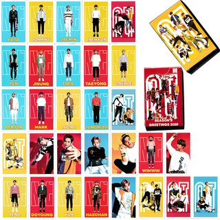 Lomo Card Set NCT Seasons Greetings 2019 Number 2 Set 30 PCS โลโม่ การ์ด Box Set