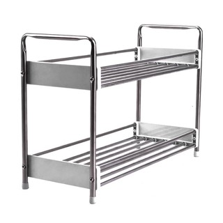 ชั้นวางสเตนเลส 2 ชั้น กว้าง HC/KECH HBS-02W ชั้นวางของในครัว STAINLESS STEEL SHELF 2-TIER KECH HC/KECH HBS-02W