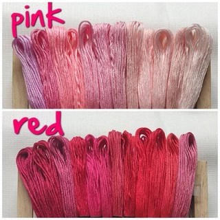 ไหมปักผ้าจัดชุดโทนสี 1ชุด12สี สินค้ามีพร้อมส่ง
